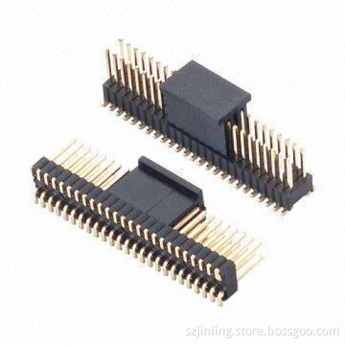 1.27 x 2.54mm Pin Headers Dual-row SMT Type with Cap
